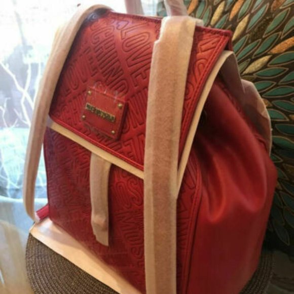 Love Moschino Logo Embossed Backpack Bag main image 7